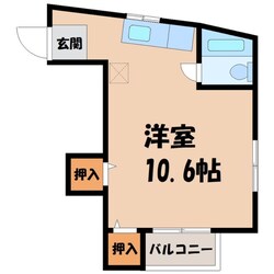 東武宇都宮駅 徒歩10分 3階の物件間取画像